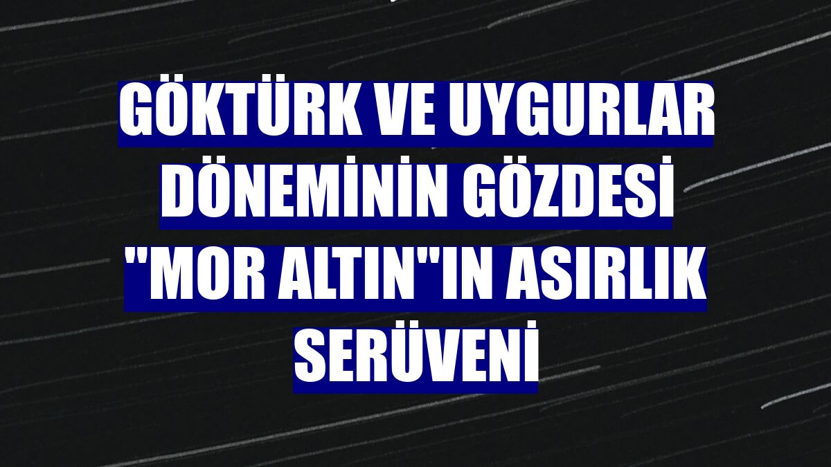 Göktürk ve Uygurlar döneminin gözdesi "Mor Altın"ın asırlık serüveni