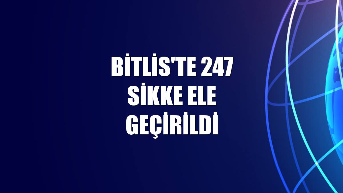 Bitlis'te 247 sikke ele geçirildi