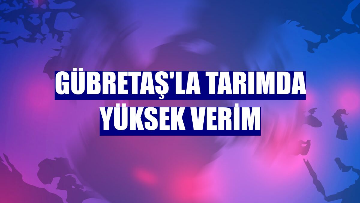 GÜBRETAŞ'la tarımda yüksek verim