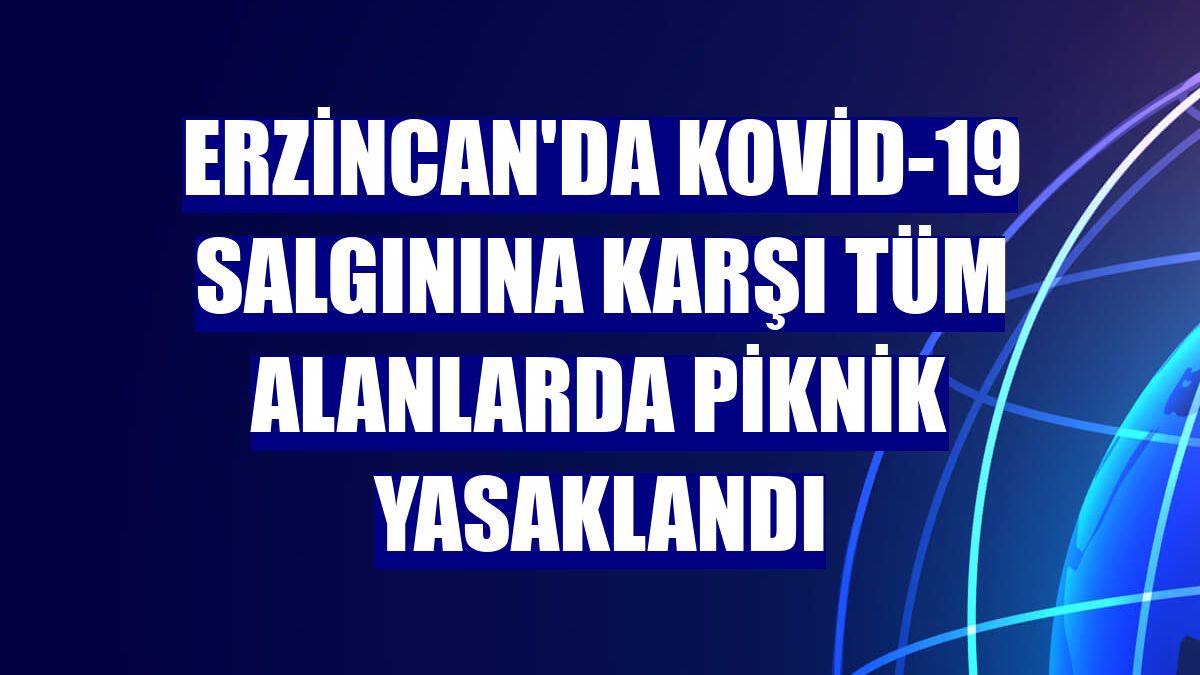 Erzincan'da Kovid-19 salgınına karşı tüm alanlarda piknik yasaklandı