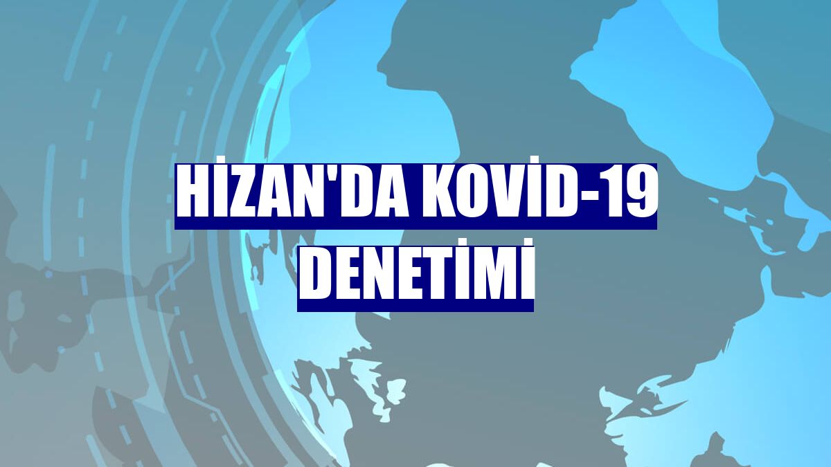 Hizan'da Kovid-19 denetimi