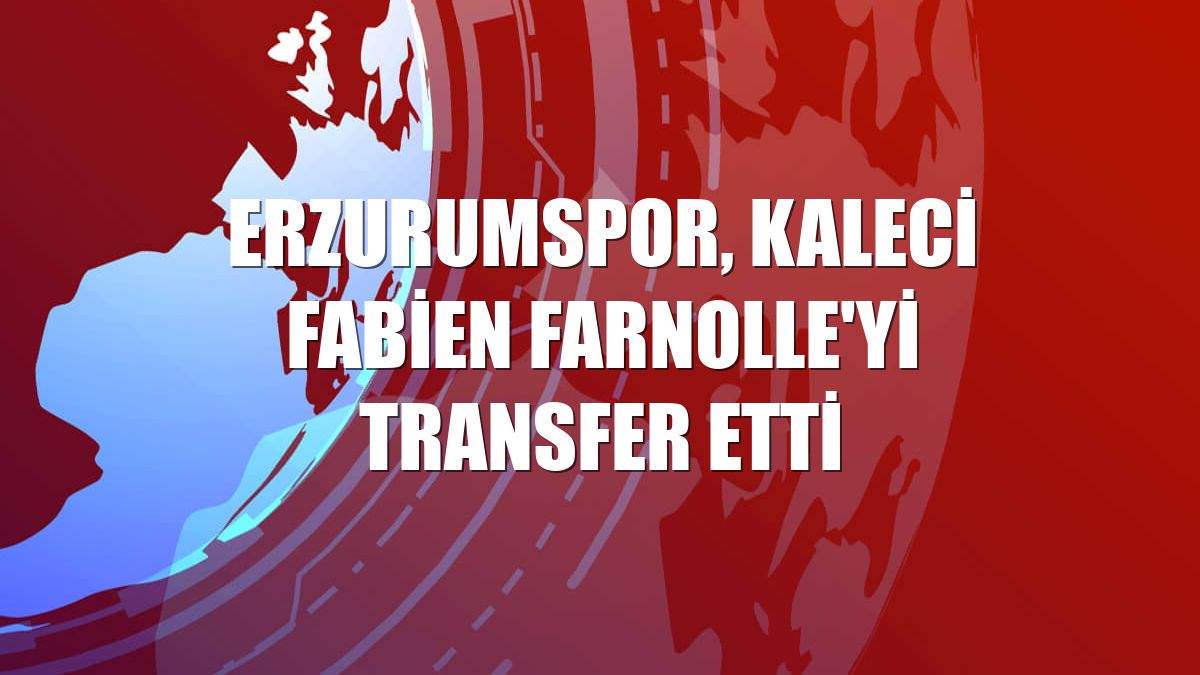 Erzurumspor, kaleci Fabien Farnolle'yi transfer etti
