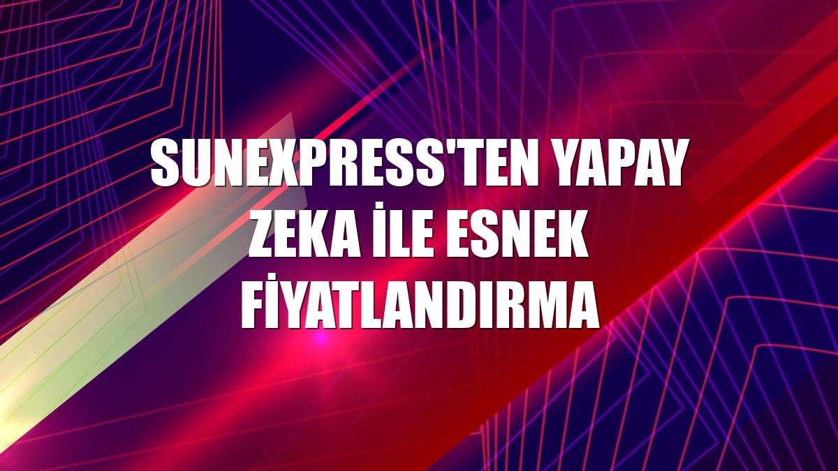 SunExpress'ten yapay zeka ile esnek fiyatlandırma