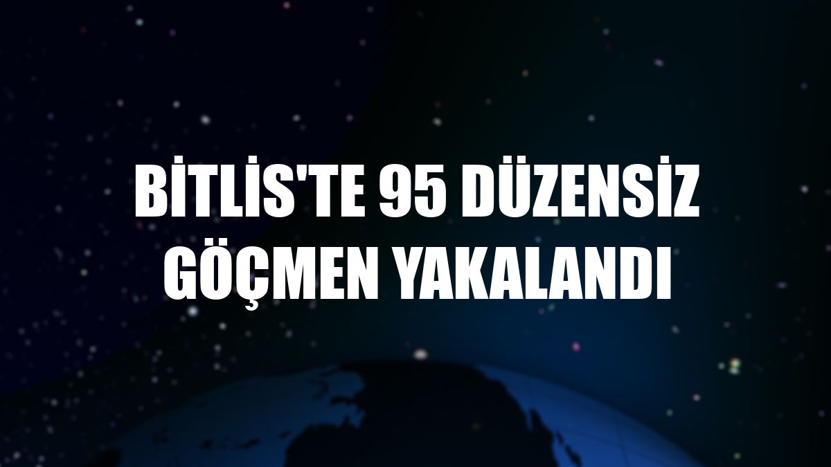 Bitlis'te 95 düzensiz göçmen yakalandı