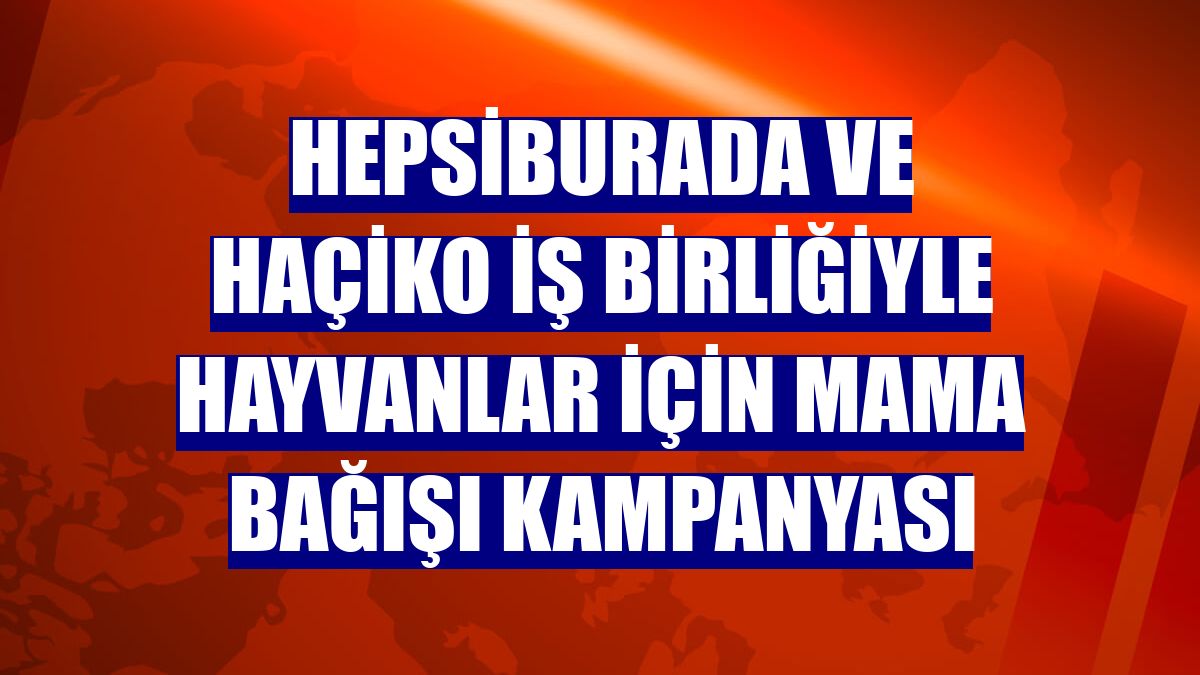 Hepsiburada ve HAÇİKO iş birliğiyle hayvanlar için mama bağışı kampanyası