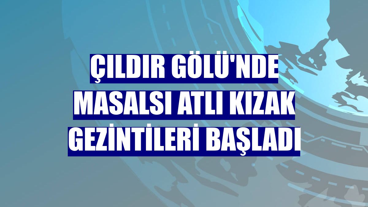 Çıldır Gölü'nde masalsı atlı kızak gezintileri başladı
