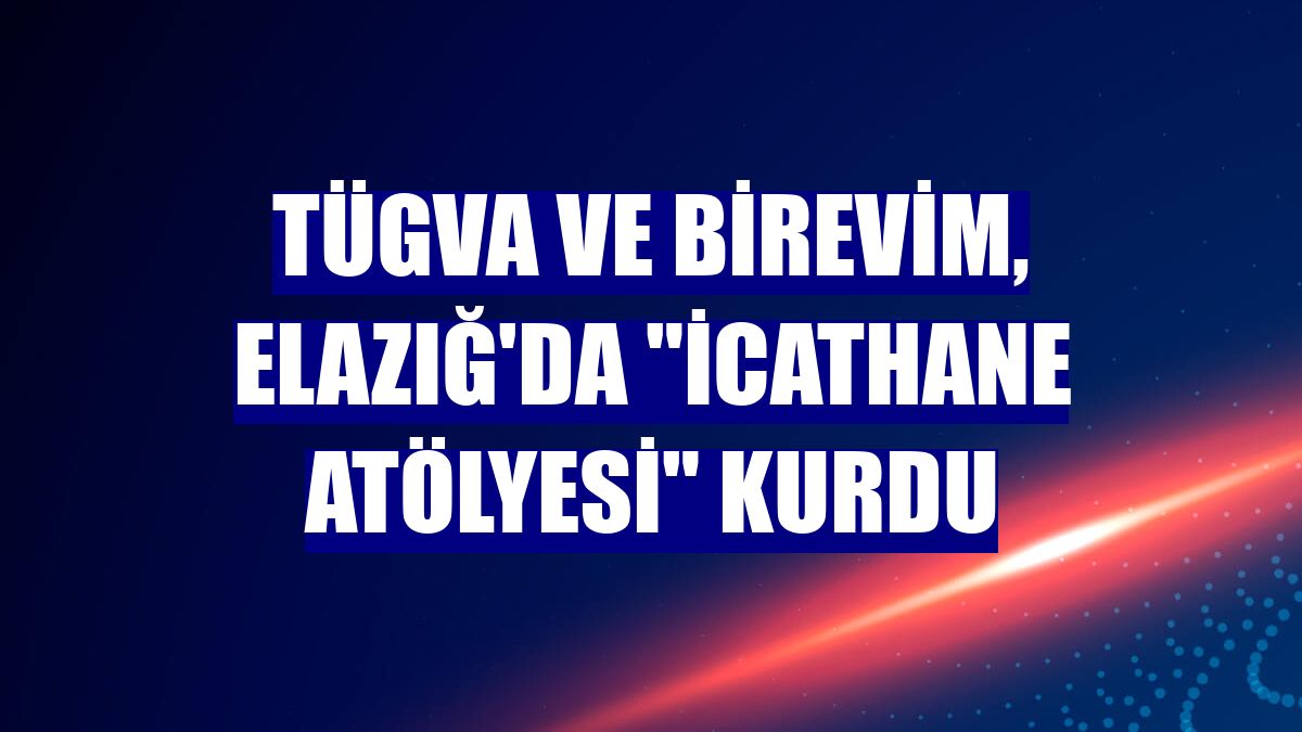 TÜGVA ve Birevim, Elazığ'da "icathane atölyesi" kurdu