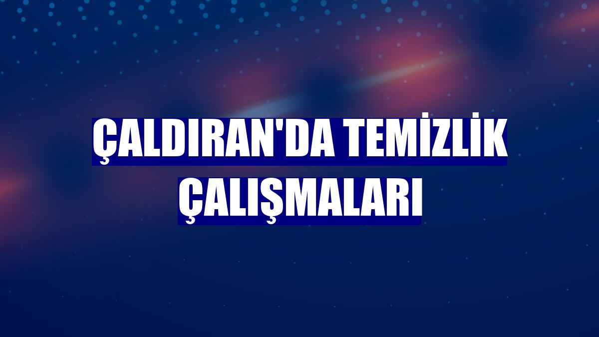 Çaldıran'da temizlik çalışmaları