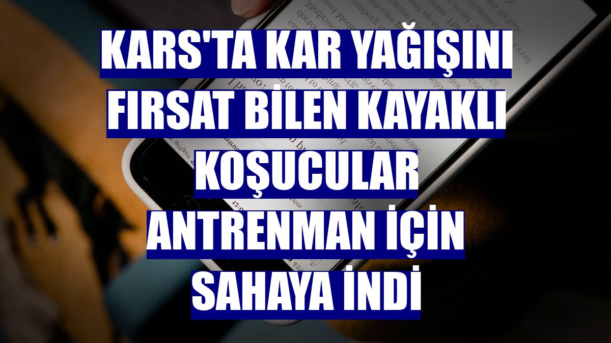 Kars'ta kar yağışını fırsat bilen kayaklı koşucular antrenman için sahaya indi