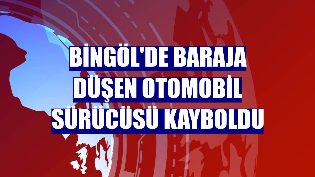 Bingöl'de baraja düşen otomobil sürücüsü kayboldu
