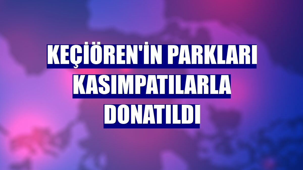 Keçiören'in parkları kasımpatılarla donatıldı