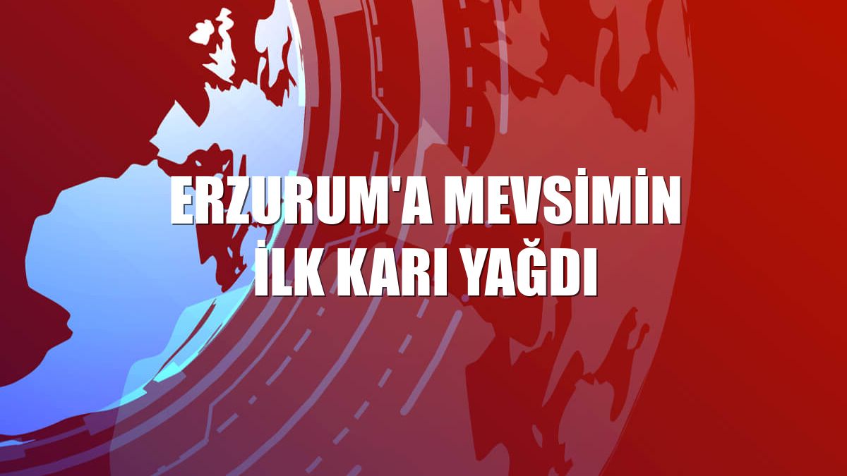 Erzurum'a mevsimin ilk karı yağdı