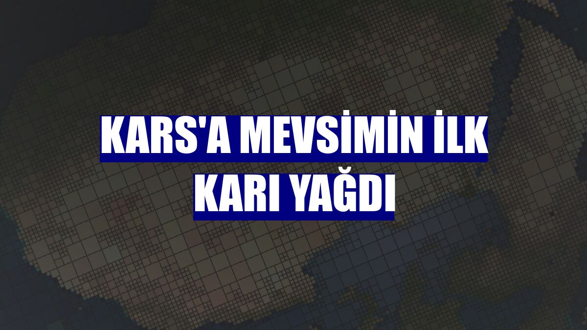 Kars'a mevsimin ilk karı yağdı