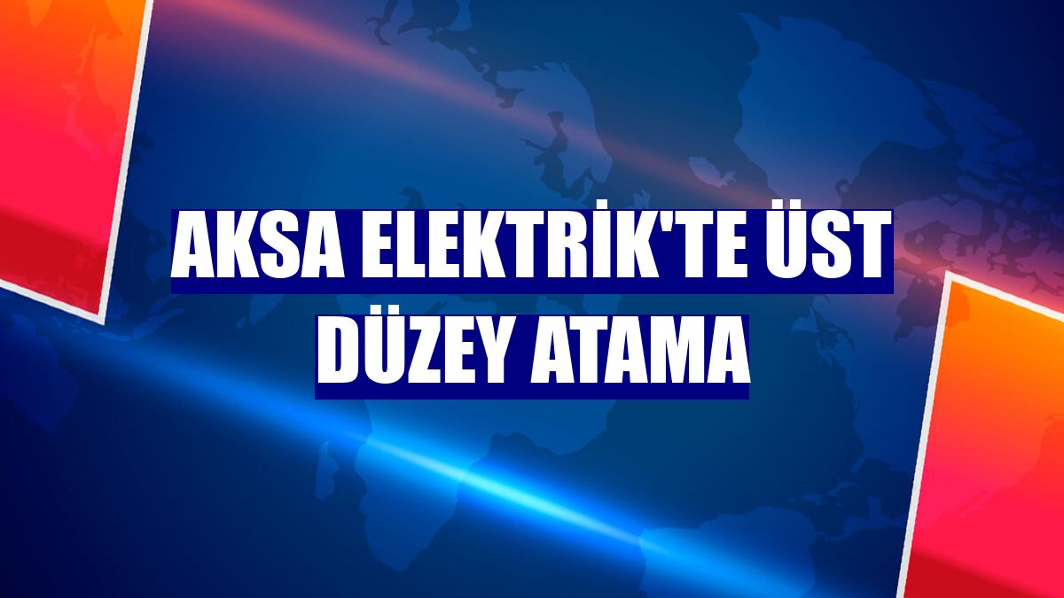 Aksa Elektrik'te üst düzey atama