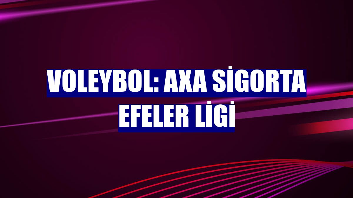 Voleybol: AXA Sigorta Efeler Ligi