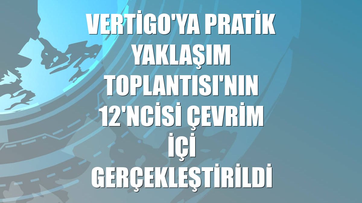 Vertigo'ya Pratik Yaklaşım Toplantısı'nın 12'ncisi çevrim içi gerçekleştirildi