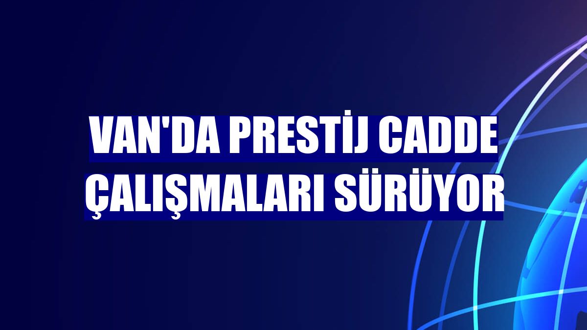Van'da prestij cadde çalışmaları sürüyor