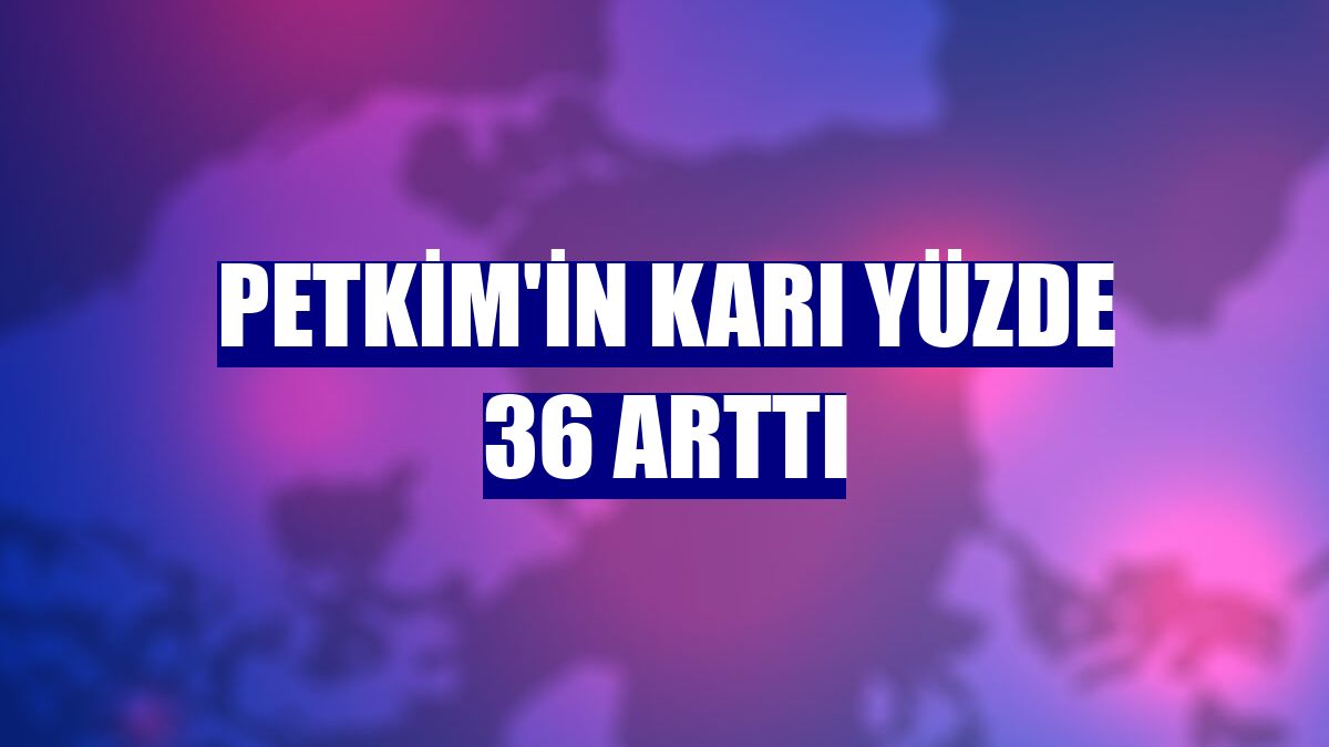 Petkim'in karı yüzde 36 arttı