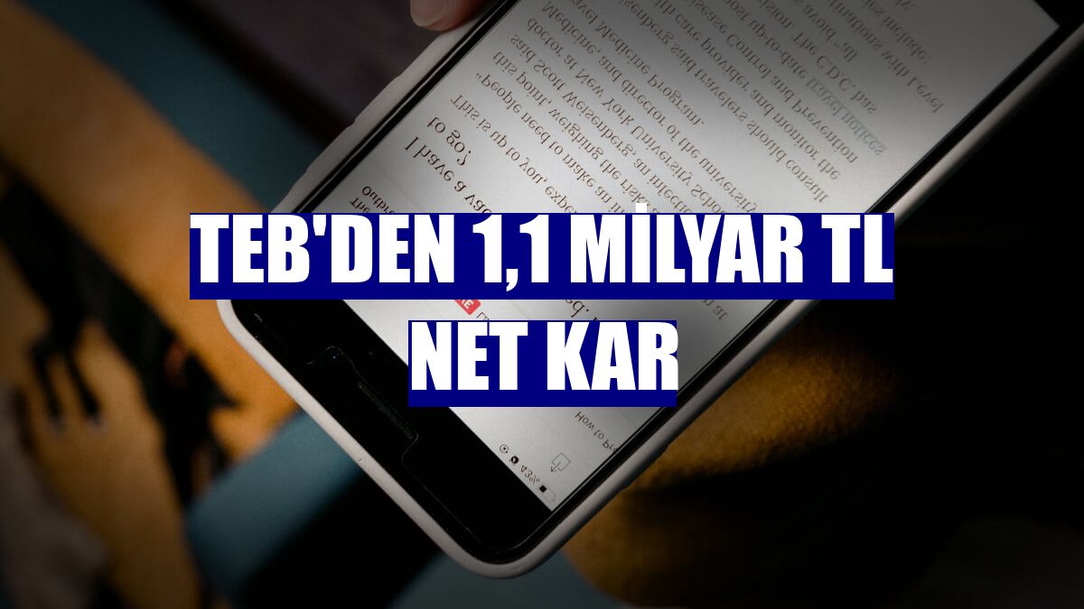 TEB'den 1,1 milyar TL net kar