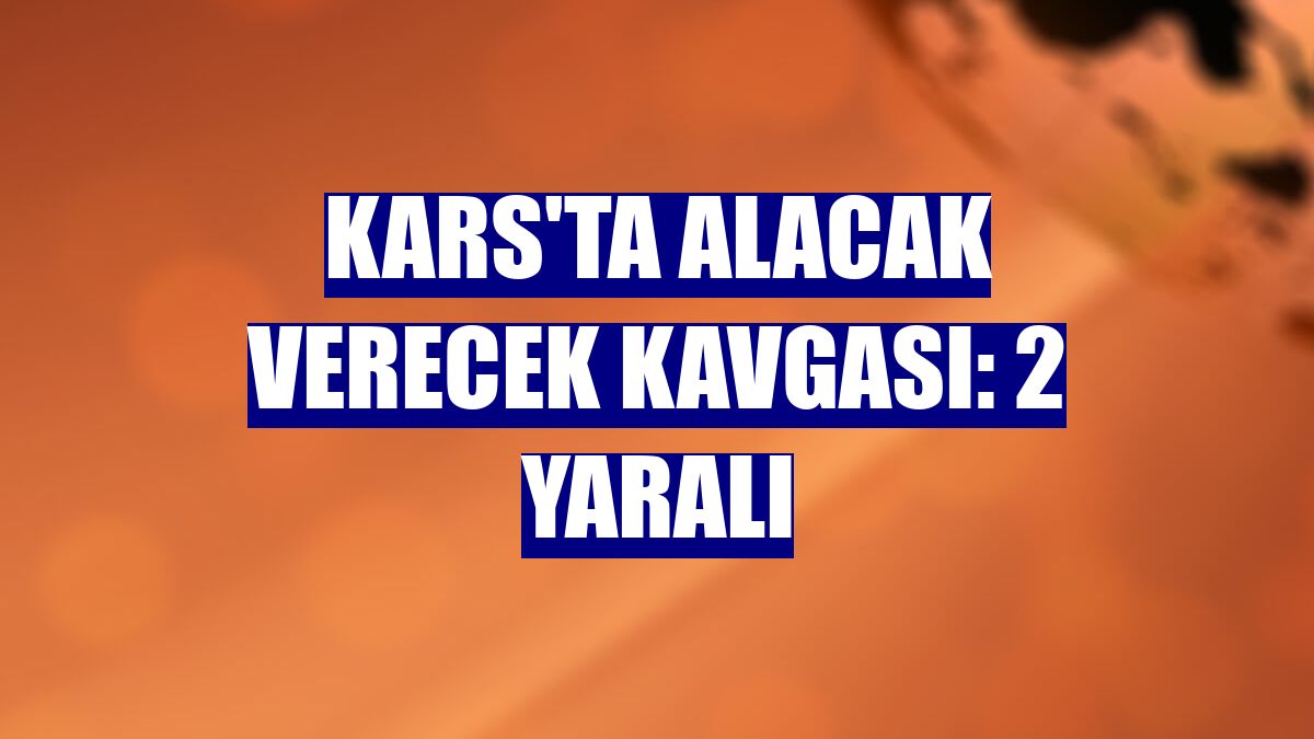 Kars'ta alacak verecek kavgası: 2 yaralı