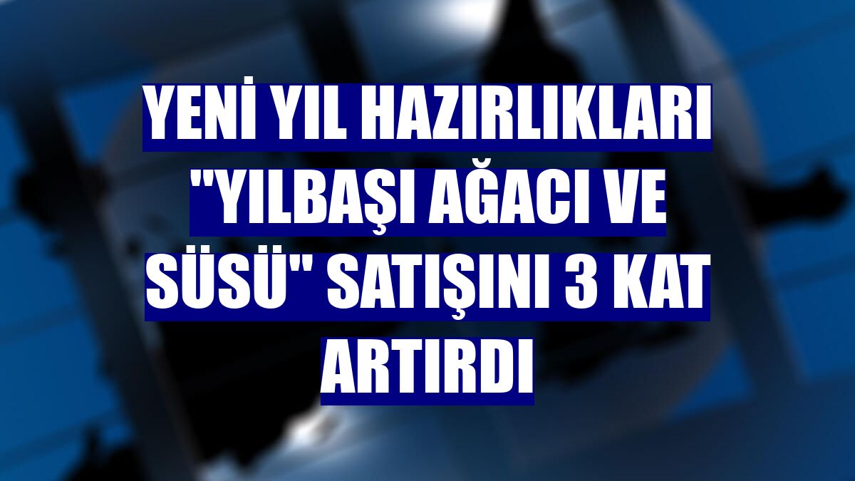 Yeni yıl hazırlıkları "yılbaşı ağacı ve süsü" satışını 3 kat artırdı