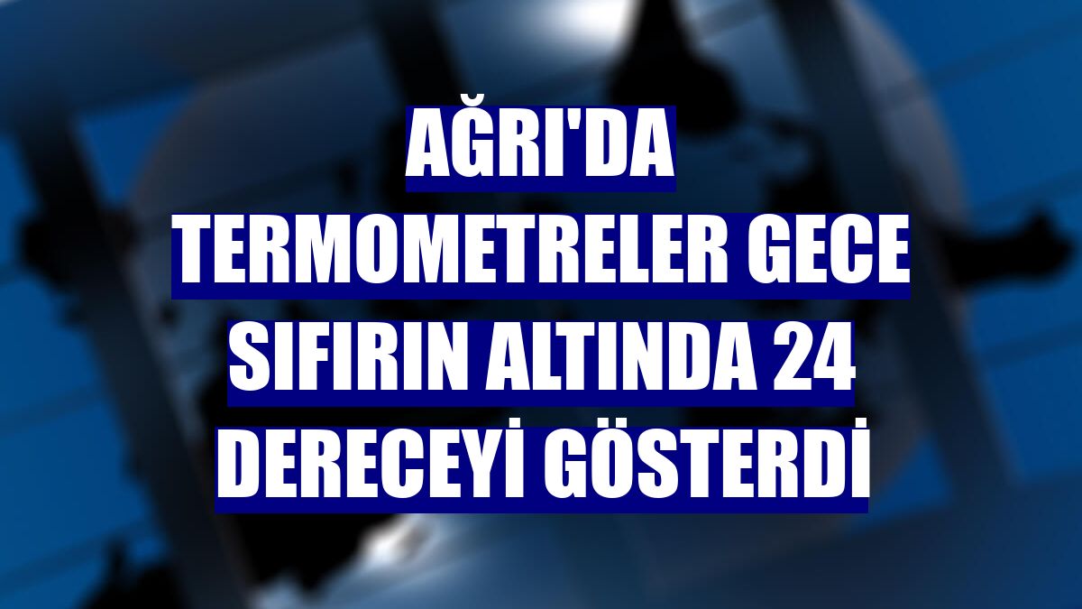 Ağrı'da termometreler gece sıfırın altında 24 dereceyi gösterdi