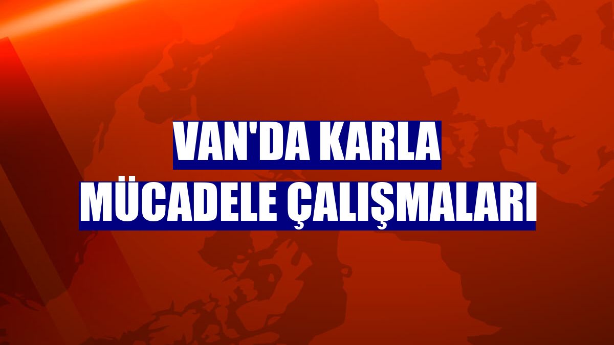 Van'da karla mücadele çalışmaları