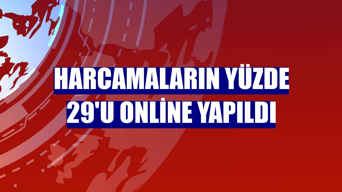 Harcamaların yüzde 29'u online yapıldı