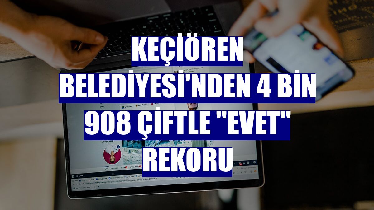 Keçiören Belediyesi'nden 4 bin 908 çiftle "evet" rekoru