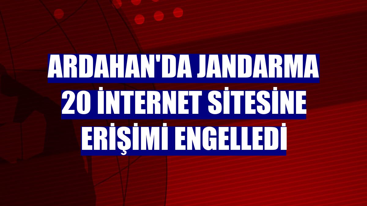 Ardahan'da jandarma 20 internet sitesine erişimi engelledi