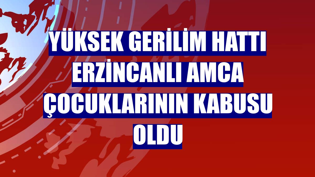 Yüksek gerilim hattı Erzincanlı amca çocuklarının kabusu oldu