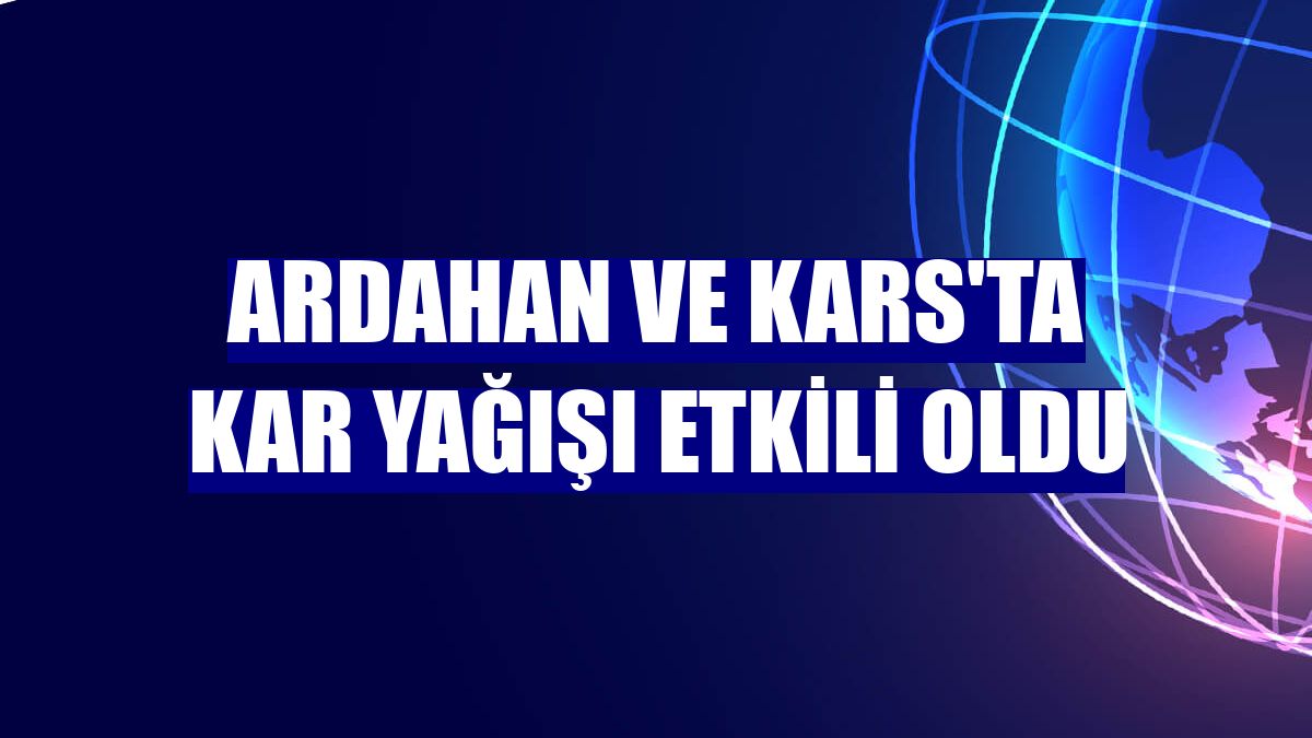 Ardahan ve Kars'ta kar yağışı etkili oldu