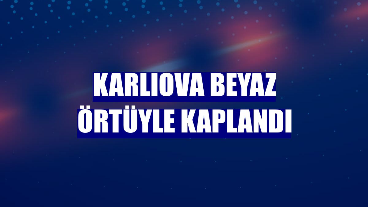 Karlıova beyaz örtüyle kaplandı