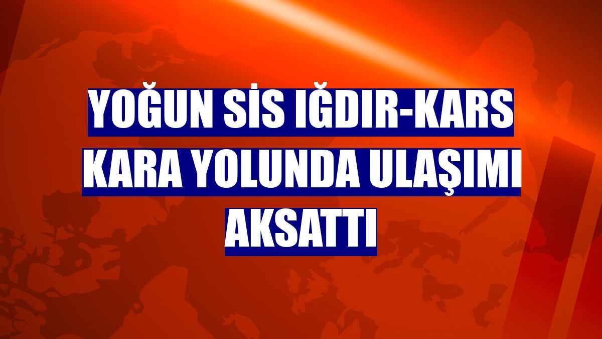 Yoğun sis Iğdır-Kars kara yolunda ulaşımı aksattı
