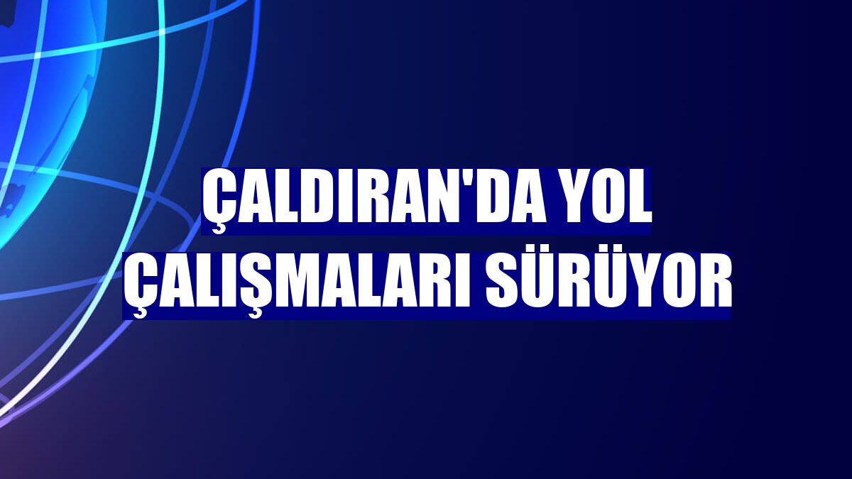 Çaldıran'da yol çalışmaları sürüyor
