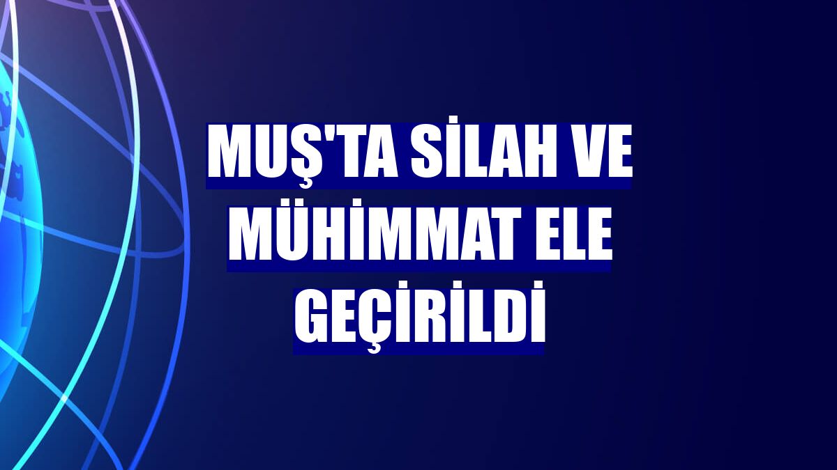 Muş'ta silah ve mühimmat ele geçirildi