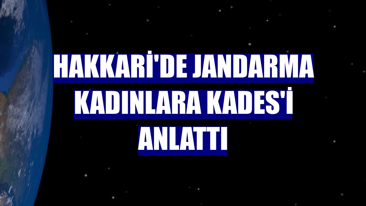 Hakkari'de jandarma kadınlara KADES'i anlattı