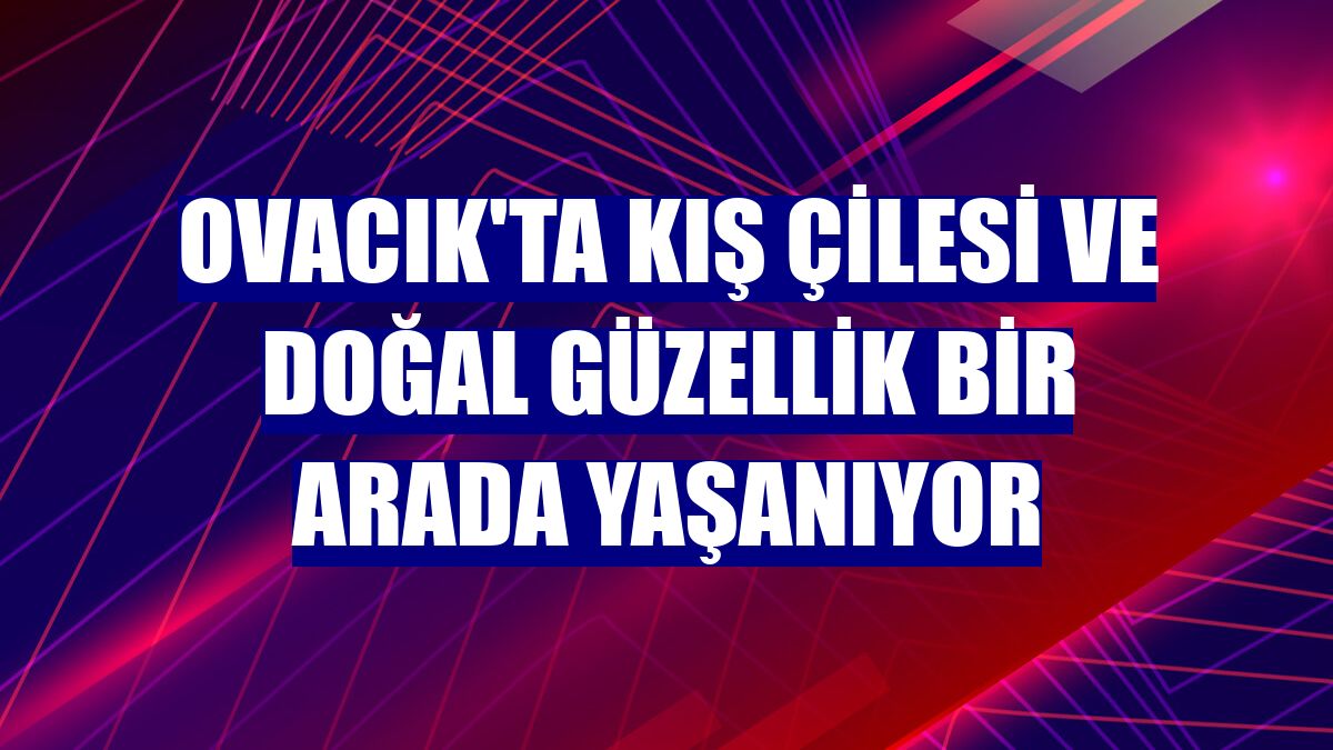 Ovacık'ta kış çilesi ve doğal güzellik bir arada yaşanıyor