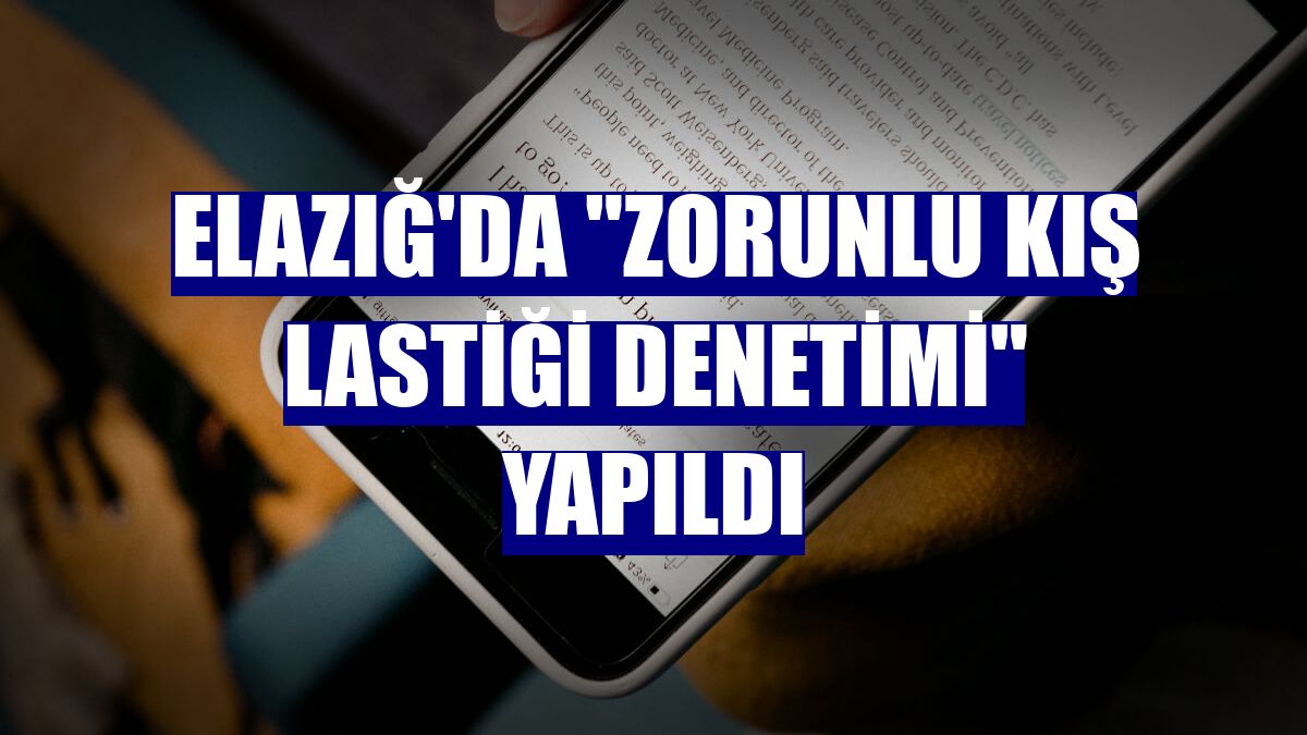 Elazığ'da "zorunlu kış lastiği denetimi" yapıldı