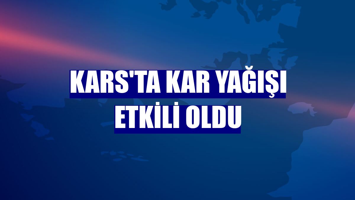 Kars'ta kar yağışı etkili oldu