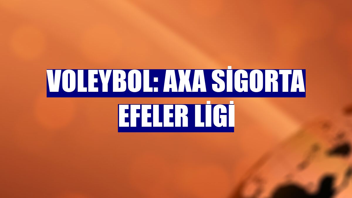 Voleybol: AXA Sigorta Efeler Ligi