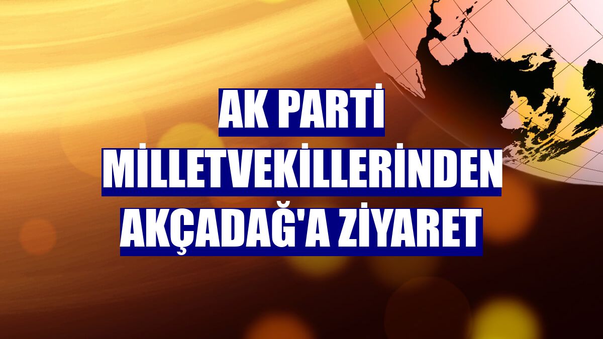 AK Parti milletvekillerinden Akçadağ'a ziyaret