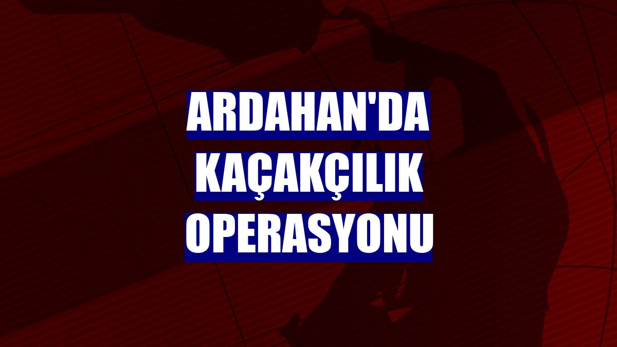Ardahan'da kaçakçılık operasyonu