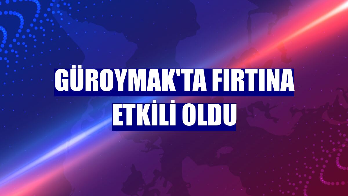 Güroymak'ta fırtına etkili oldu