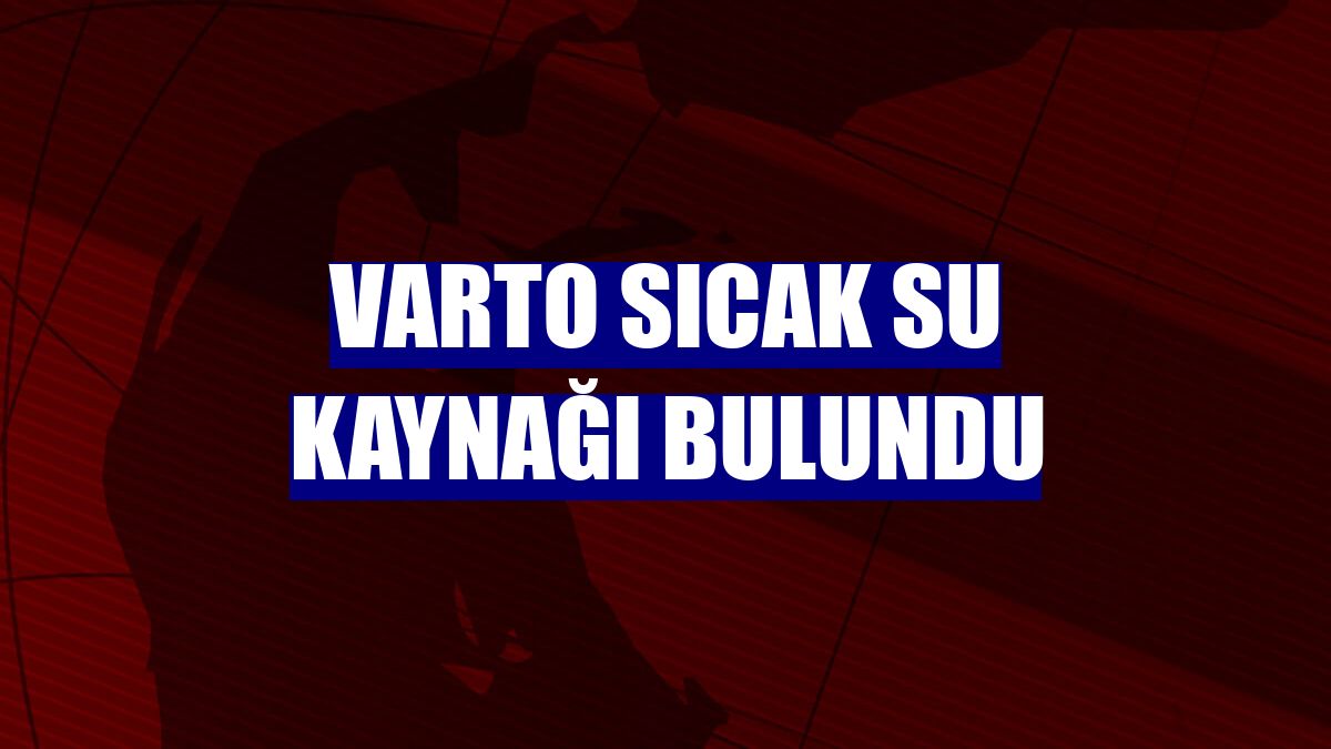 Varto sıcak su kaynağı bulundu