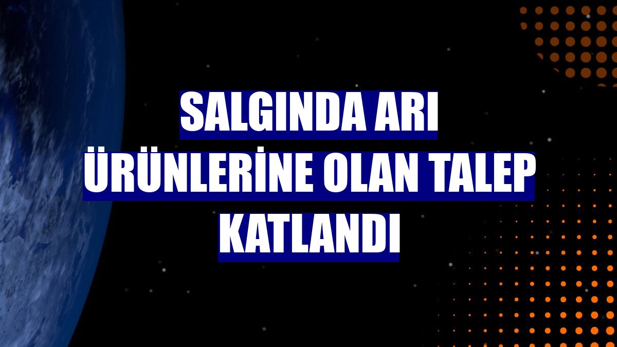 Salgında arı ürünlerine olan talep katlandı