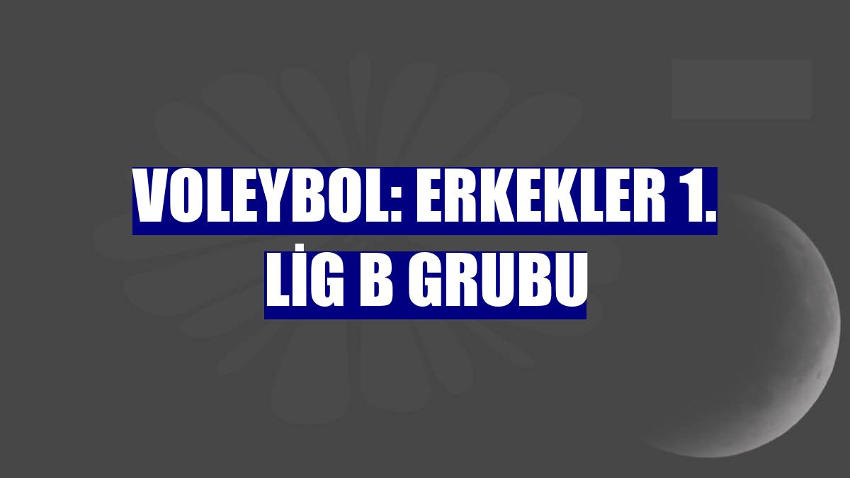 Voleybol: Erkekler 1. Lig B Grubu