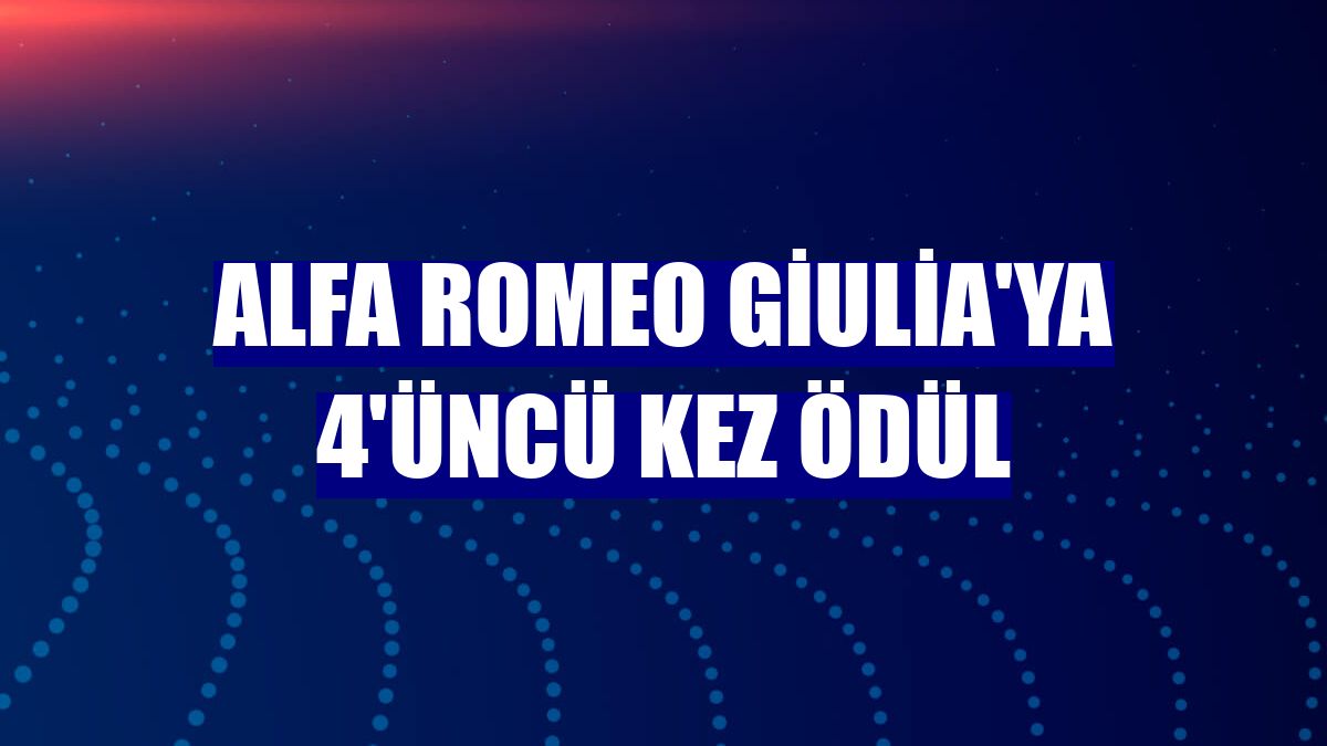 Alfa Romeo Giulia'ya 4'üncü kez ödül