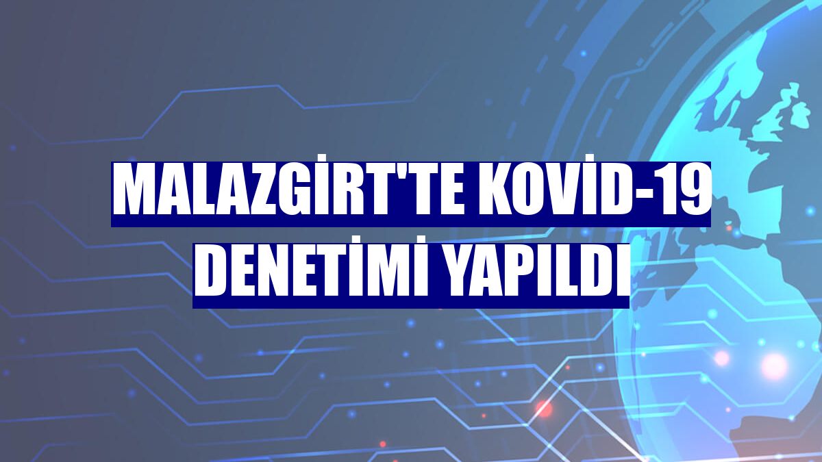 Malazgirt'te Kovid-19 denetimi yapıldı