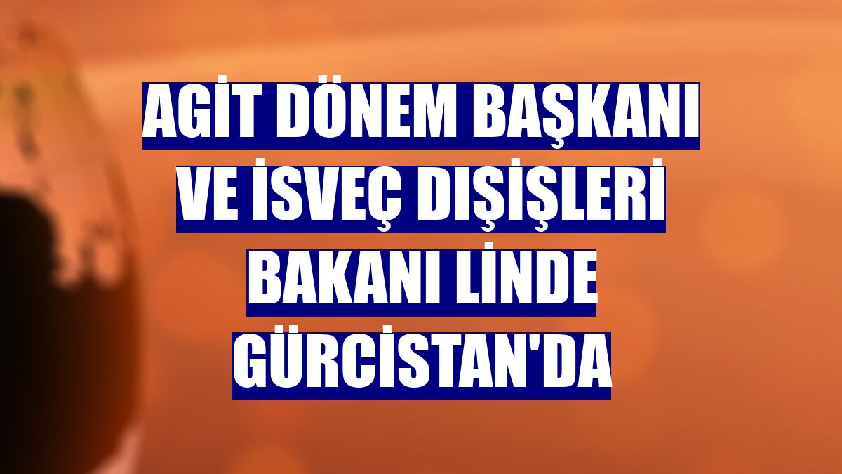 AGİT Dönem Başkanı ve İsveç Dışişleri Bakanı Linde Gürcistan'da